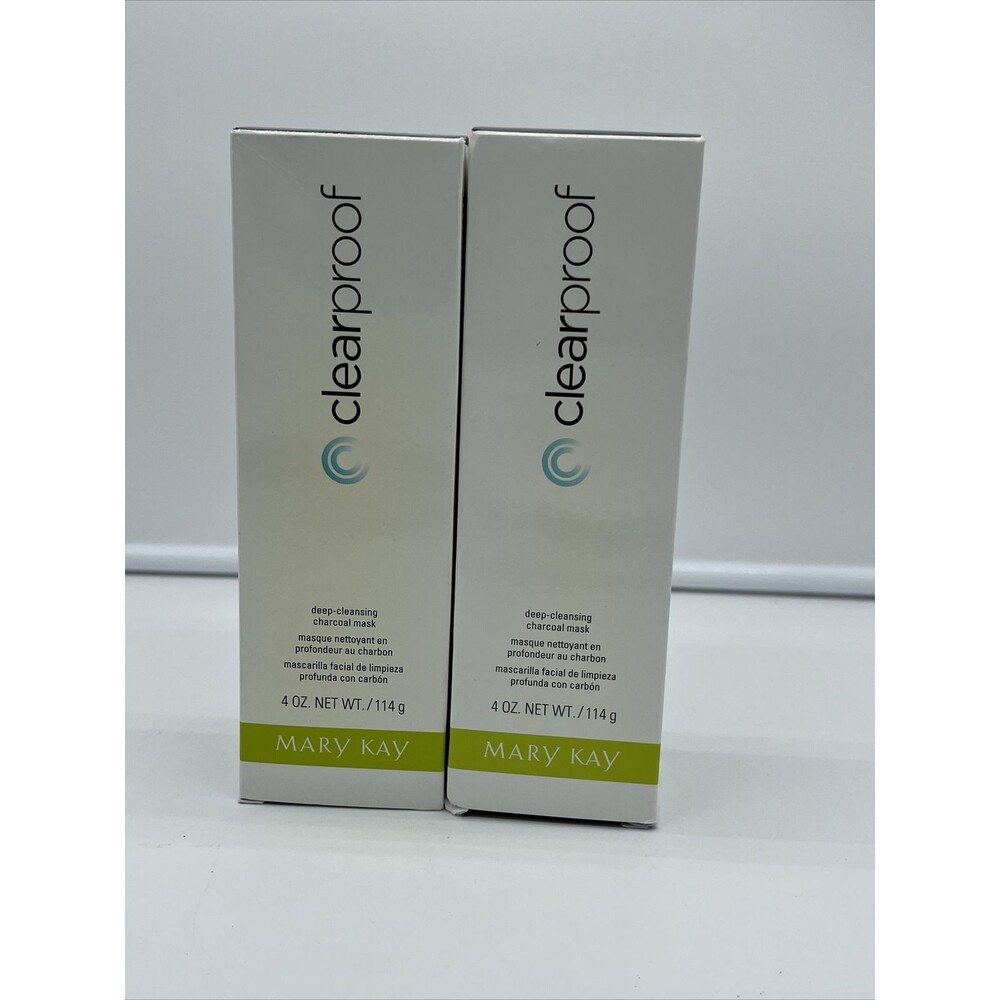 Mary Kay ClearProof Deep Cleansing Charcoal Mask 4 Oz 094148 Lot of 2 New